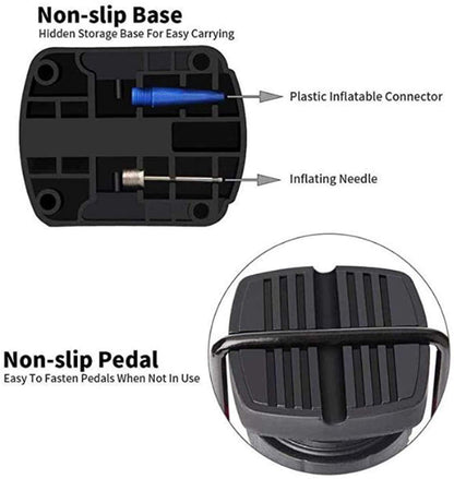 FOOT ACTIVATED FLOOR AIR PUMP