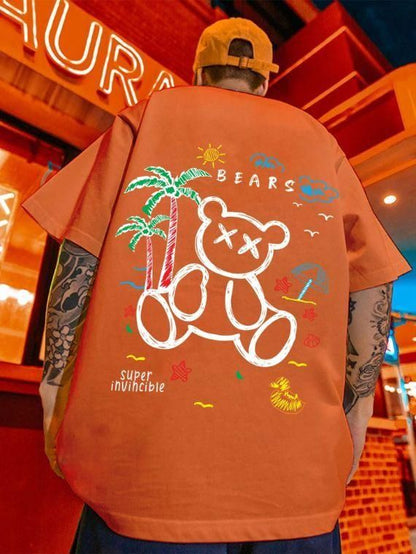 cotton oversize Graphic Printed Half Sleeves T shirt