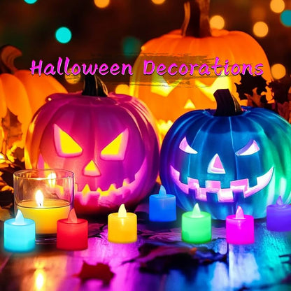 Multicoloured led candle 24 pieces