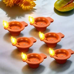 WATER SENSOR LED DIYA - NO FIRE, NO SMOKE, NO OIL